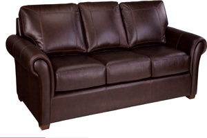 Leather Craft Maria Stationary Leather Sofa